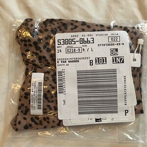 Leopard Print bikini underwear.